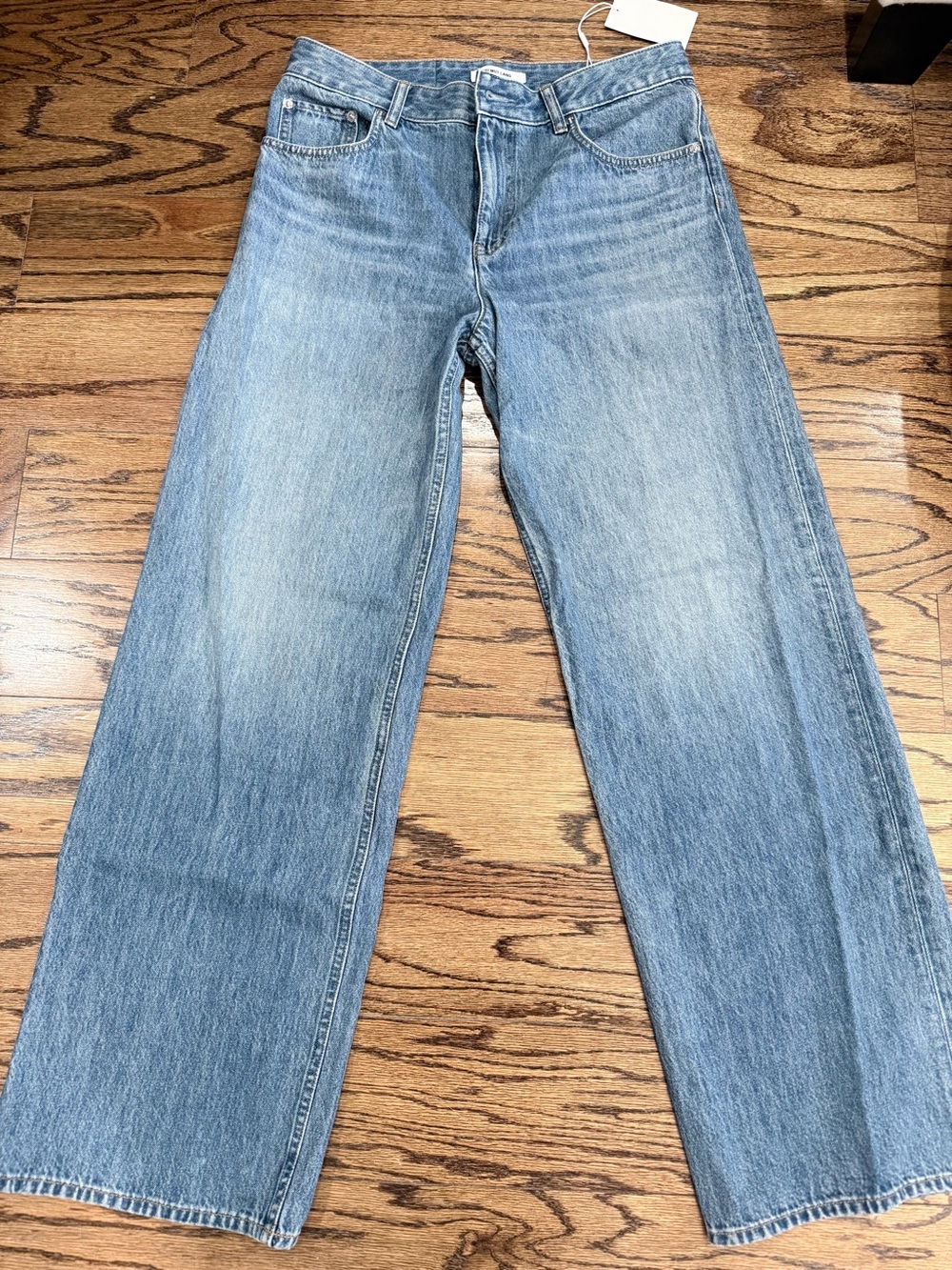 Helmut Lang Women’s Wide Leg Jeans in Light Blue